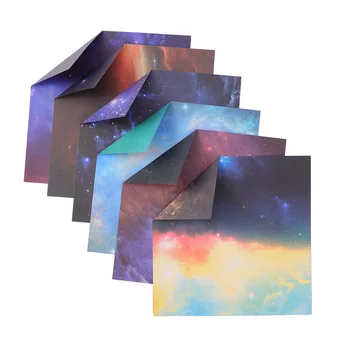 1 Conjunto de 100 Pcs Coloridas de Papel de seda Papel Dupla-face de Estrelas Coloridas de Papel de seda Colorido Papel Quadrado de cor de lenço de Papel para
