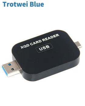 Leitor de Cartão XQD USB3.1 Tipo C & a USB3.0 2em1 Leitor de Cartão de Alta velocidade, Leitor de Cartão de memória SONY NIKON Câmera LUMIX para Windows, MAC OS