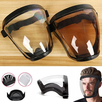 Escudo Máscara, Protetor Ocular Máscara De Segurança Completa De Proteção De Segurança Utensílios De Cozinha Protetor De Rosto Escudo Óculos De Proteção Transparente