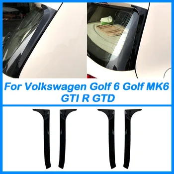 A Volkswagen VW Golf 6 Golf-GTI MK6 R GTD 2009-2013 Janela Traseira Divisor de Cobertura da Asa Lateral Spoiler Adesivo Guarnição de Acessórios para carros