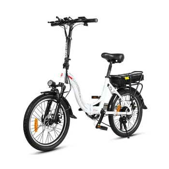 20 Polegadas Bicicleta Elétrica 36V 12Ah 350W Bicicleta Dobrável Bateria de Lítio de Liga de Alumínio de Bicicleta