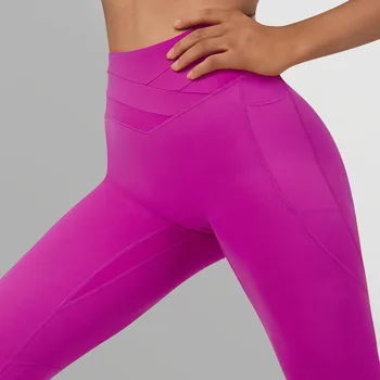 Yoga Esportes Leggings para Mulheres com Calças Esportivas de Empurrar as Calças de Ginástica Sportswear Cintura Alta Push-Up Treino Execução de Fitness Legging