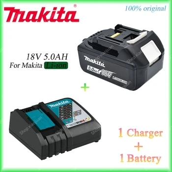 18V 5000mAh Original Makita Com LED substituição de íons de lítio LXT BL1860B BL1860 BL1850 Makita recarregáveis ferramenta de energia bateria