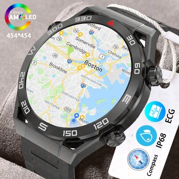 2023 ECG+PPG Smart Watch GPS de Esportes Faixa de 1,5 Polegadas 454*454 Tela NFC Bluetooth Chamada Smartwatch Homens Para HUAWEI Relógios Ultimate