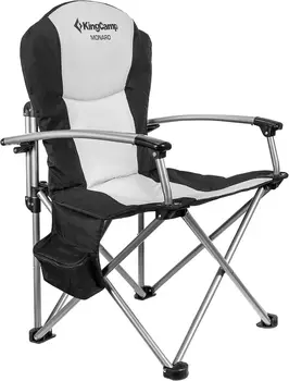 Dever Camping Dobrável Acolchoado Portátil Cadeira com Braço Rígido, Saco de transporte e Cooler Suporta 353 kg para Esportes ao ar livre Fis