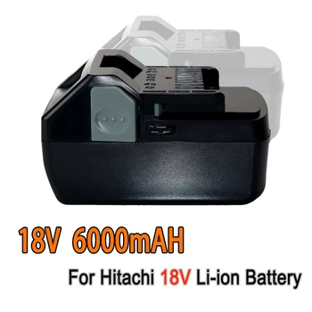 18V 6Ah 8Ah 10Ah bateria de Li-Ion BSL1830B Bateria de Substituição para HITACHI BSL1820 BSL1840 BSL1850 BSL1860B Ferramentas de Poder Baterias