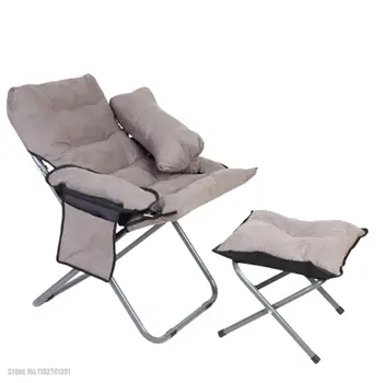 Dobrável Chaise Lounge Preguiçoso Móveis Da Sala De Três-Engrenagem De Ajuste Cadeira Relaxante Adequado Para Apartamento Pequeno