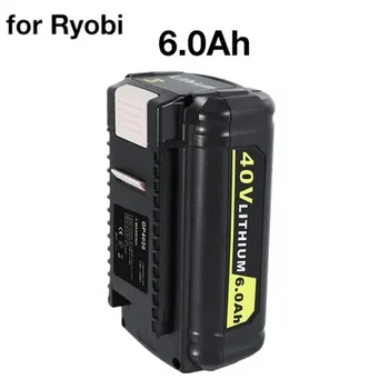 OP40601 40V 6.0 Ah Li-ion Batterie Recarregável despeje Ryobi OP4060 OP4050 OP4030 OP4026 RY40200 OP4040 RY40430 RY40770 RY40440