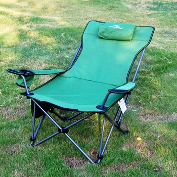 Acampamento Ao Ar Livre Da Cadeira Do Recliner Do Pátio De Ultraleve Moderna Verde Varanda Da Cadeira Do Recliner Do Metal Silla Plegable Mobiliário De Jardim